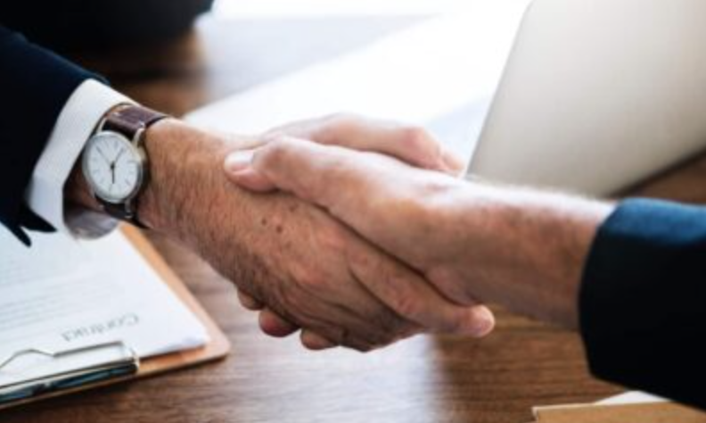 Men shaking hands